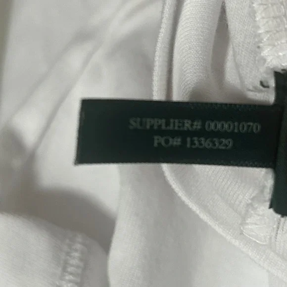 Ralph Lauren Women's Top XL White Navy Nautical Button Shoulder 3/4 Sleeve Tee - Picture 5 of 9